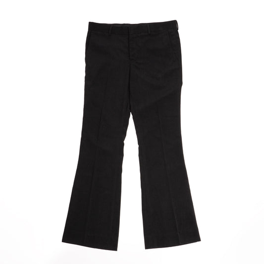 WOOL FLARE TROUSERS.